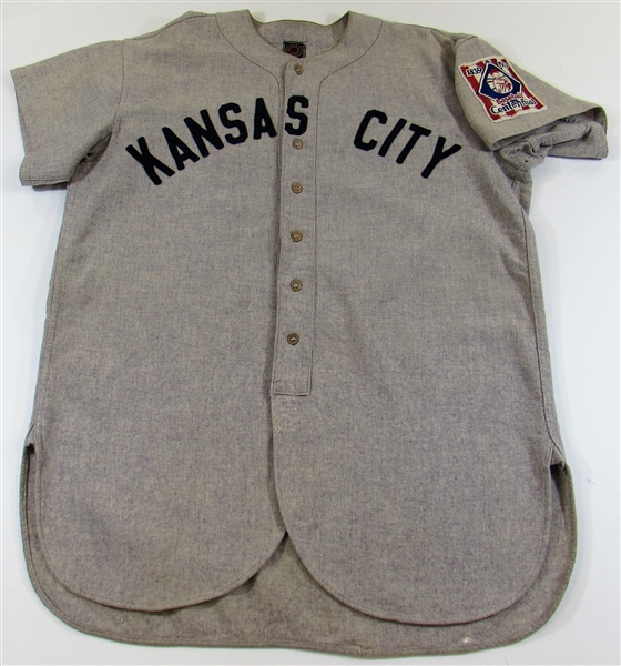 Buzz Boyle 1940 Game Used Kansas City Blues Jersey
