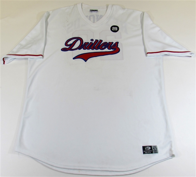 2010 Greg Reynolds Tulsa Drillers Game Used Signed Jersey