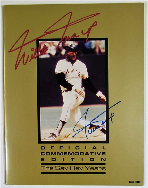 Willie Mays Signed Collectors Edition Program 