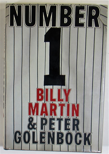 Billy Martin Signed Book Number 1 W/ Peter Golenbock - JSA