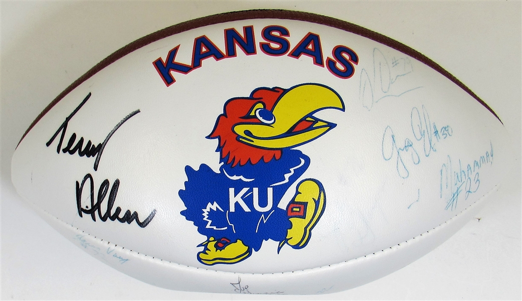 1998 Kansas Jayhawks Team Signed Football 
