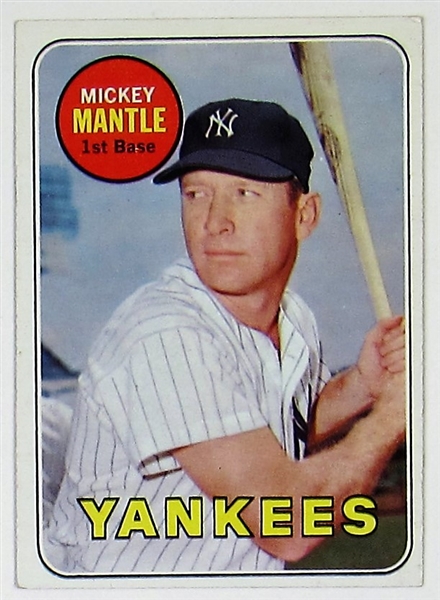 1969 Topps Mickey Mantle Card
