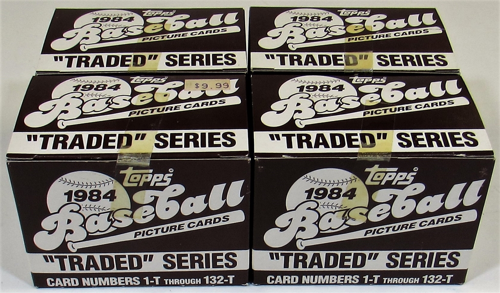 Lot of 4- 1984 Topps Traded Series Sets