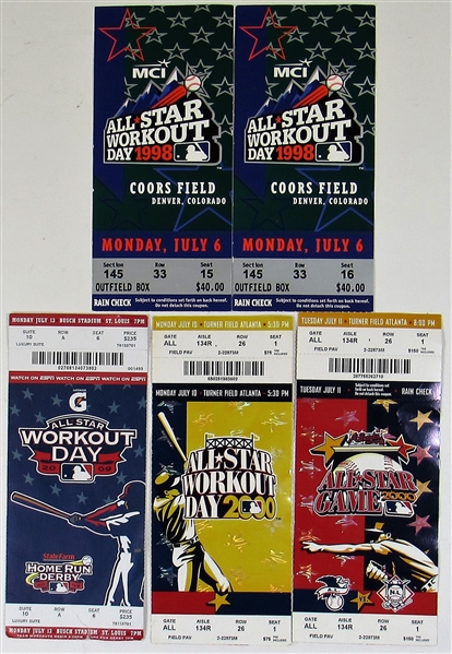 Lot of 5- All-Star Game Related Tickets