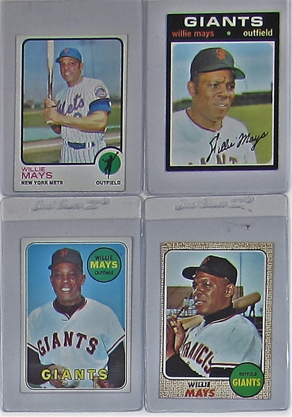 Willie Mays Lot of 4 Cards