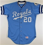 1984 Frank White Game Used Kansas City Royals Jersey