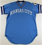 1982 Vida Blue Game Used & Signed Kansas City Royals Jersey
