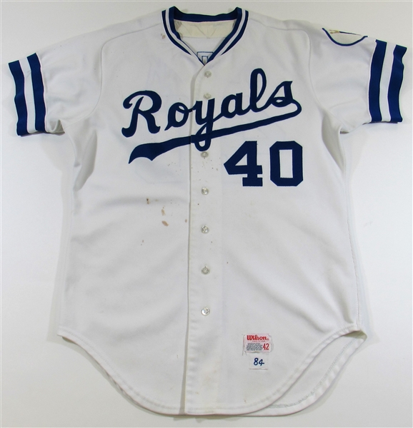 1984 Bud Black Game Used Kansas City Royals Jersey