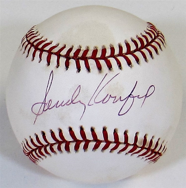 Sandy Koufax Signed MLB Baseball - JSA