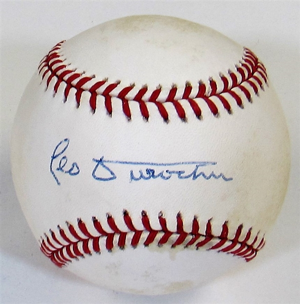 Leo Durocher Signed MLB Baseball - JSA