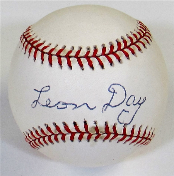 Leon Day Signed MLB Baseball - JSA