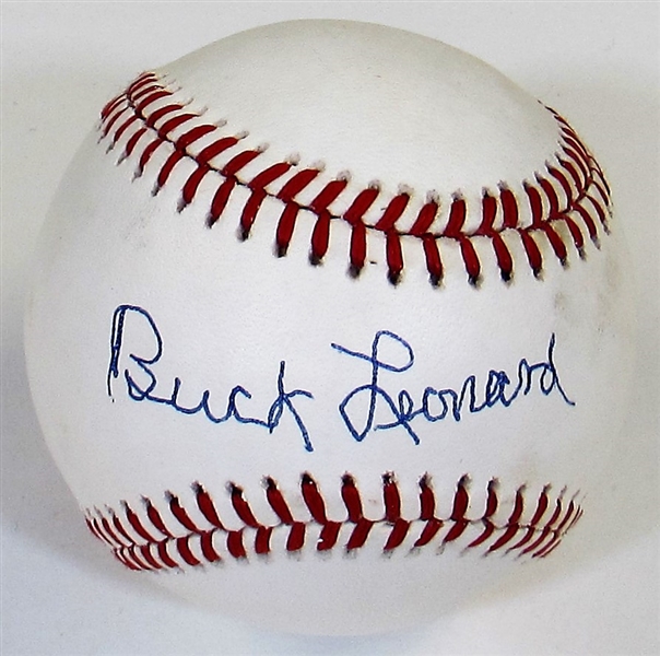 Buck Leonard Signed MLB Baseball - JSA
