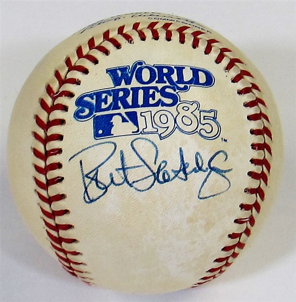 Bret Saberhagen Signed 1985 WS Baseball - JSA