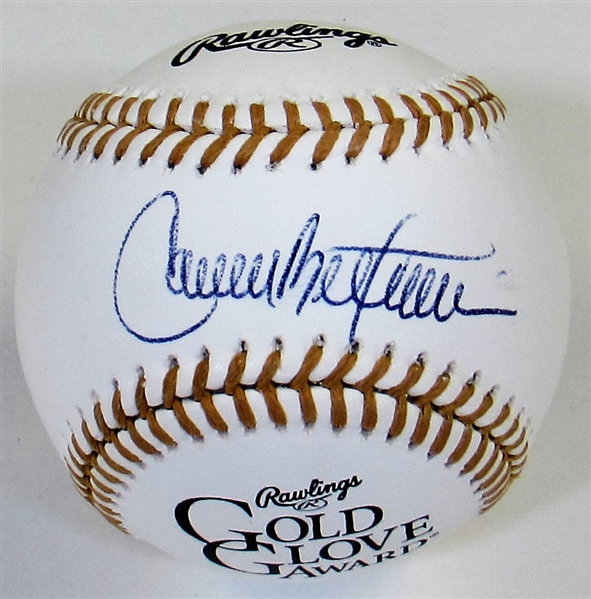 Carlos Beltran Signed Gold Glove Baseball - PSA