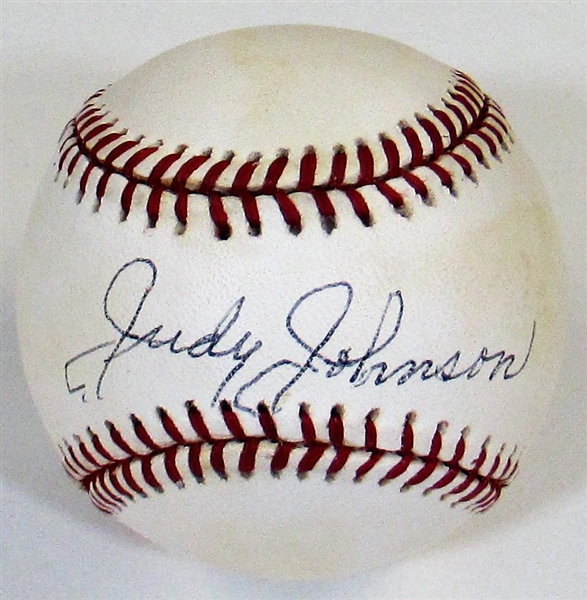 Judy Johnson Signed MLB Baseball - JSA