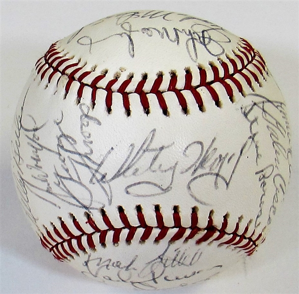 1975 Kansas City Royals Team Signed Baseball