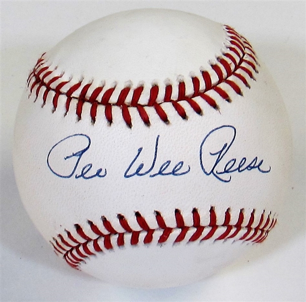 Pee Wee Reese Signed MLB Baseball - JSA