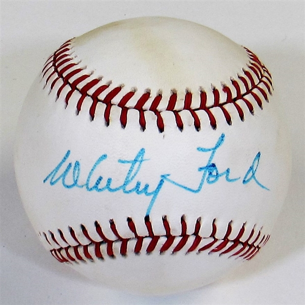 Whitey Ford Signed MLB Baseball - JSA
