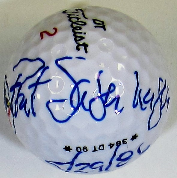 Bret Saberhagen Signed Golf Ball Jayhawk Tour. 5/29/86 - JSA