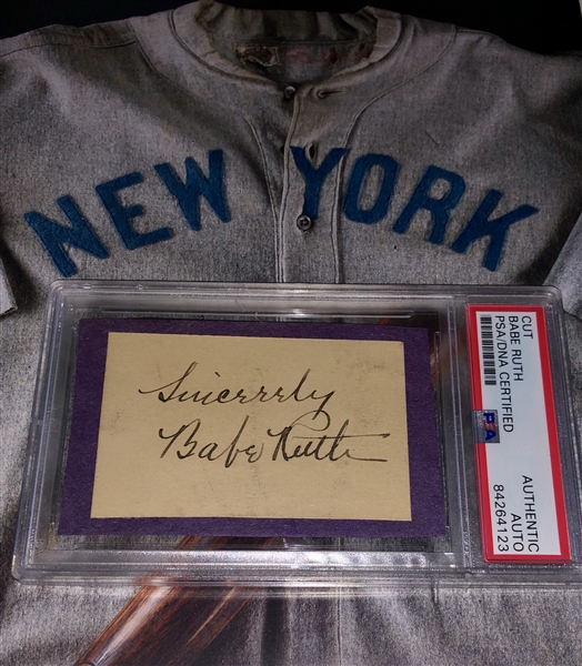Babe Ruth Dual Authenticated Autograph