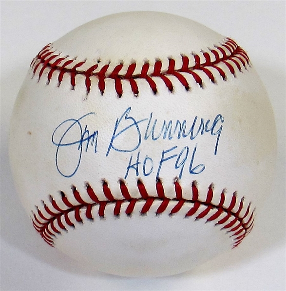 Jim Bunning Signed HOF Baseball - JSA