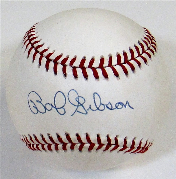 Bob Gibson Signed Baseball - JSA