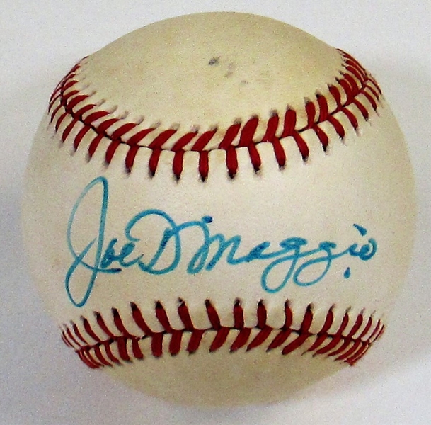 Joe DiMaggio Signed Baseball - JSA Full Letter