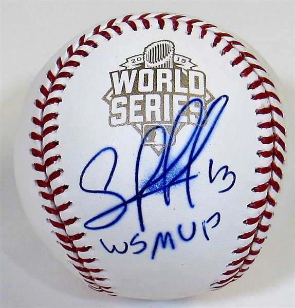 Salvador Perez Signed 2015 WS Baseball - JSA
