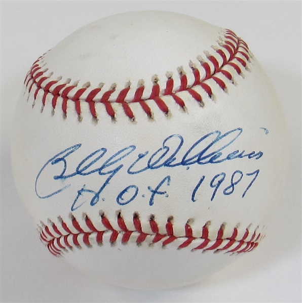 Billy Williams Signed Baseball - JSA