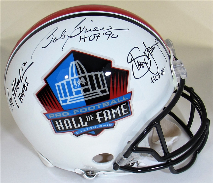 Hall of Fame Signed Pro Model Football Helmet - JSA Full Letter
