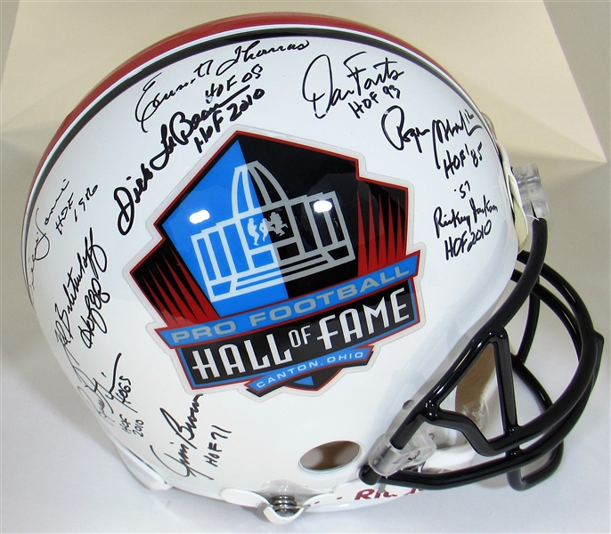 Hall of Fame Signed Pro Model Football Helmet- JSA Full Letter