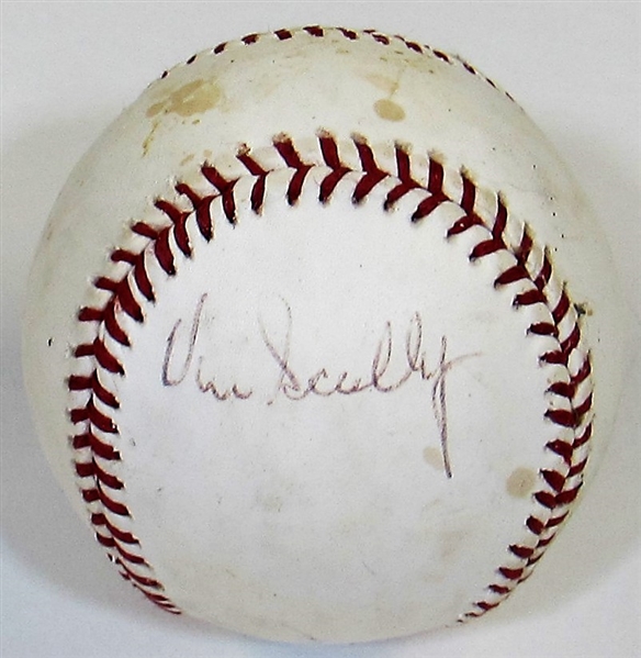 Vin Scully Signed Baseball - Pre Cert Jsa