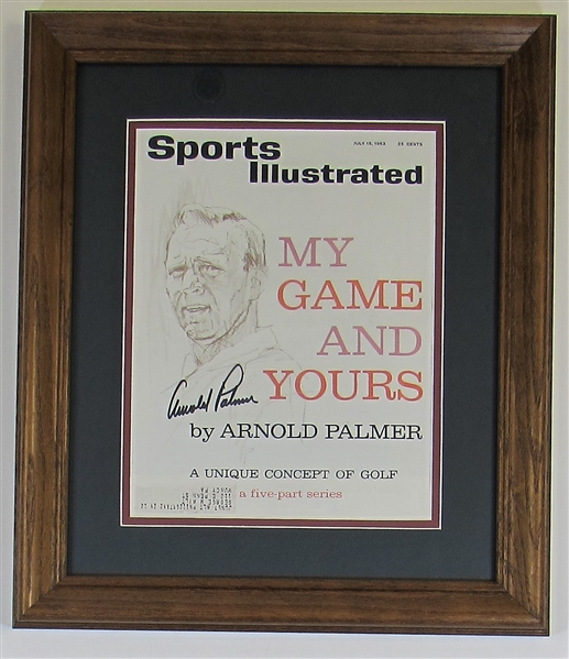 Arnold Palmer Signed 1963 Framed SI