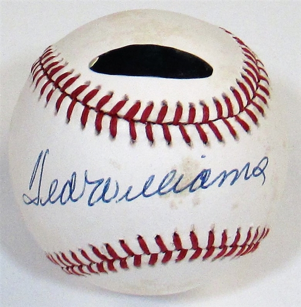 Ted Williams Signed Baseball - PSA