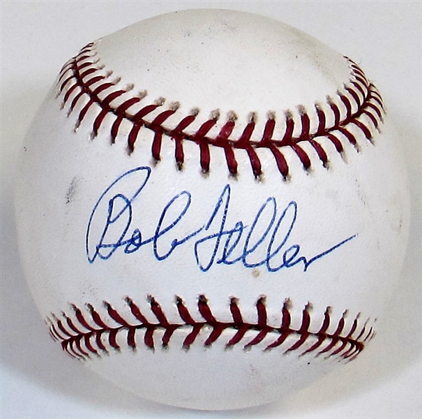 Bob Feller Signed Baseball - MLB