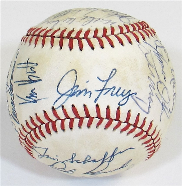 1981 Kansas City Royals Team Signed Baseball