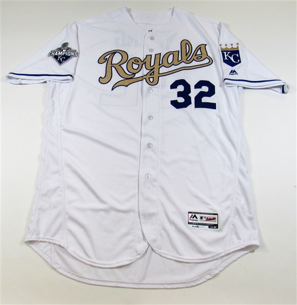 Chris Young Game Used 2016 Friday KC Royals Special Gold Jersey