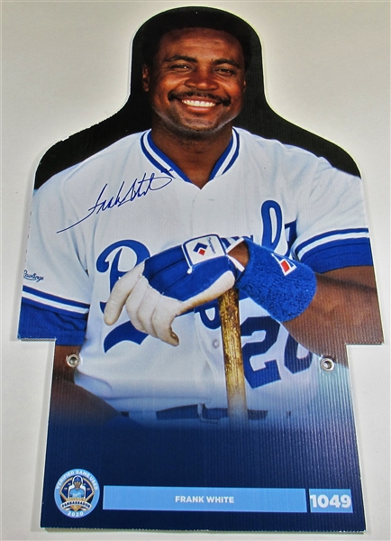 Frank White 2020 Signed 36x22 Cutout from Royals Stadium - MLB 
