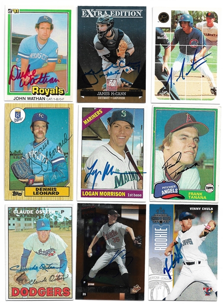 Lot Detail - Lot of 250 Signed Baseball Cards