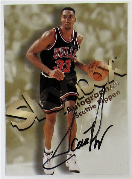 1998-99 SkyBox Autographics Scottie Pippen Signed Card