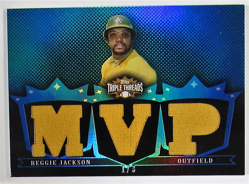 2007 Topps Triple Threads Reggie Jackson MVP Sapphire #1/3