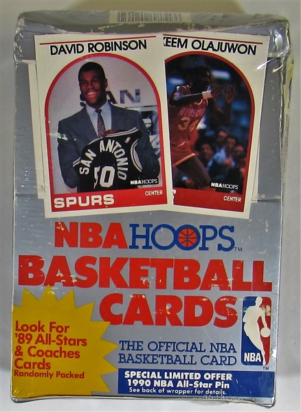 Factory Sealed 1989-90 NBA Hoops Series 1 Basketball Box 