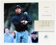 2004 SP Signature Golf Tiger Woods Sign Of A Champion Autograph