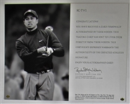 2004 SP Signature Golf Tiger Woods Sign Of A Champion Autograph