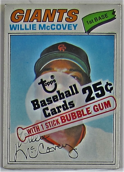 1977 Topps Cello Pack w/ Willie McCovey Showing