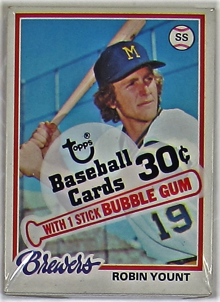1978 Topps Cello Pack w/Robin Yount Showing