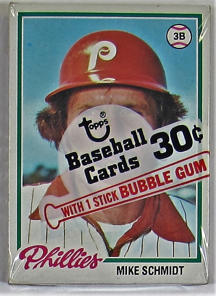 1978 Topps Cello Pack w/Mike Schmidt Showing