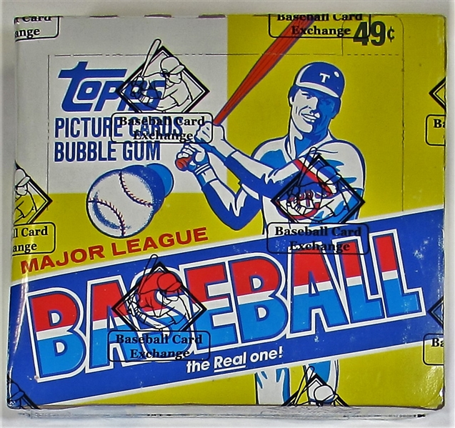 1983 Topps Baseball Cello Box BBCE Sealed