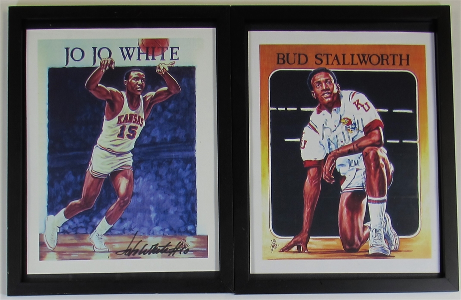 Bud Stallworth & Jo Jo White Signed Framed 8x10