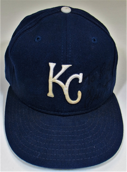 1999 Blake Stein Signed  Kansas City Royals Game Used Cap